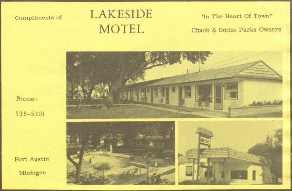 Lakeside Motor Lodge (Lakeside Motel) - Vintage Yearbook Ad